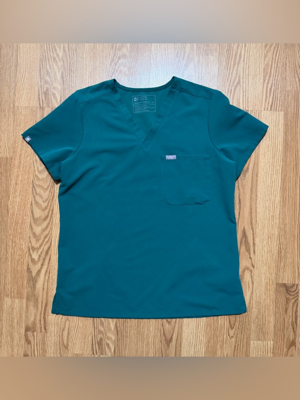 FIGS Hunter Green Scrub Top